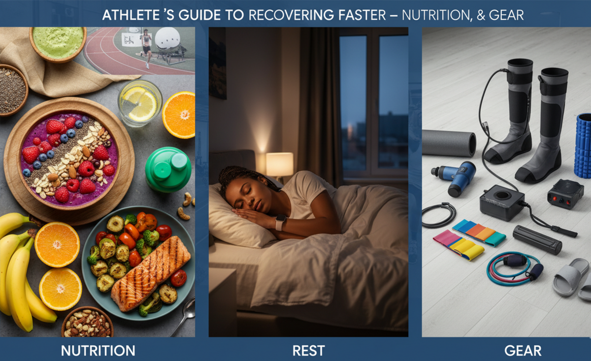 Athlete’s Guide to Recovering Faster – Nutrition, Rest & Gear